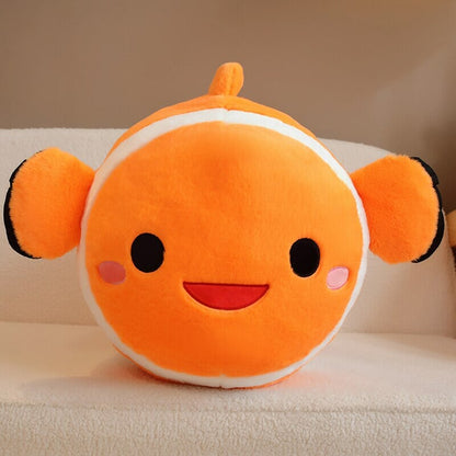 Vibrant Fish Shaped Soft Plush Toy
