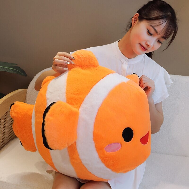 Vibrant Fish Shaped Soft Plush Toy
