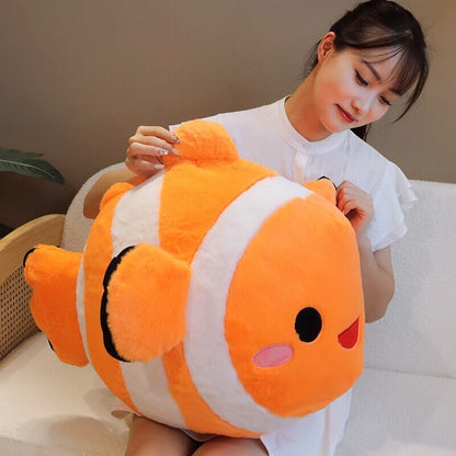 Vibrant Fish Shaped Soft Plush Toy