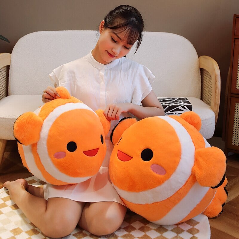 Vibrant Fish Shaped Soft Plush Toy