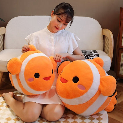 Vibrant Fish Shaped Soft Plush Toy