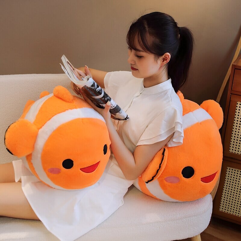 Vibrant Fish Shaped Soft Plush Toy