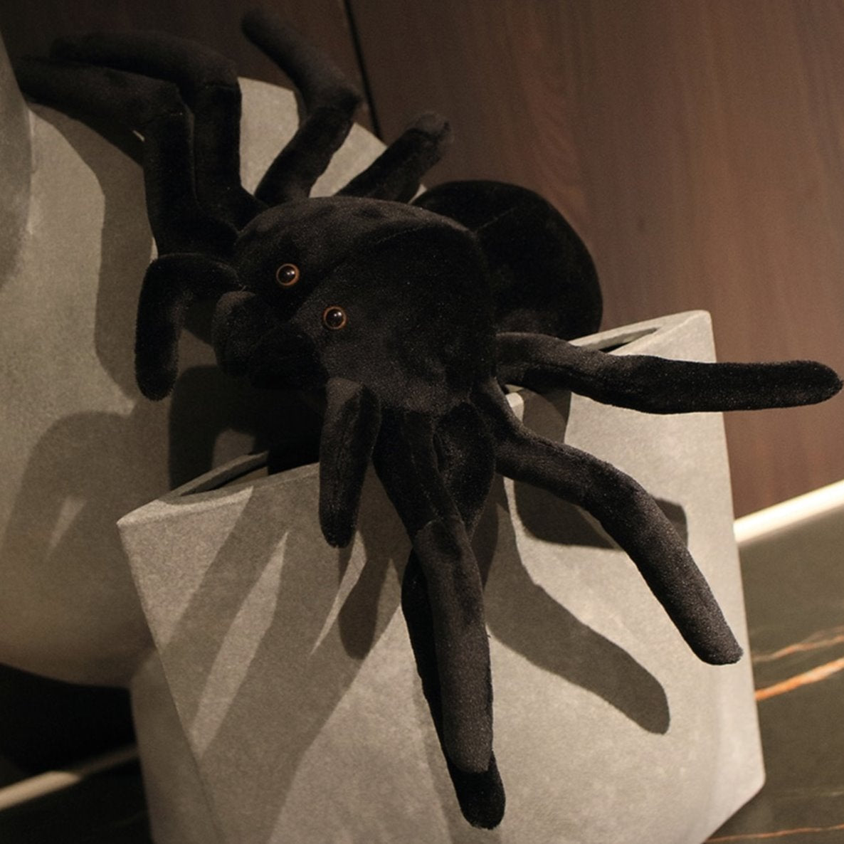 Soft Fuzzy Spider Stuffed Toy - Luxicro