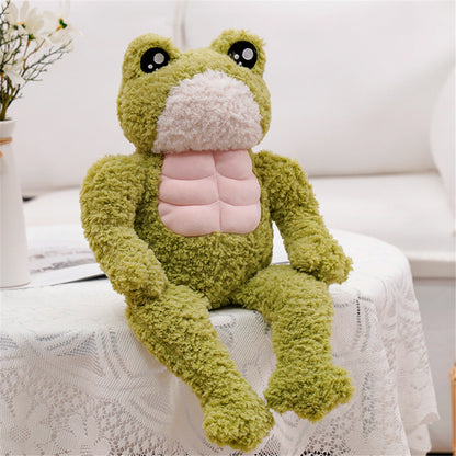 Cute Dench Muscle Frog Stuffed Toy