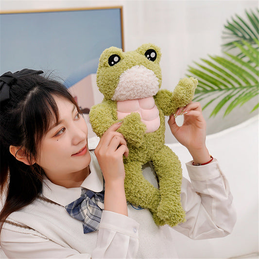 Cute Dench Muscle Frog Stuffed Toy - Luxicro