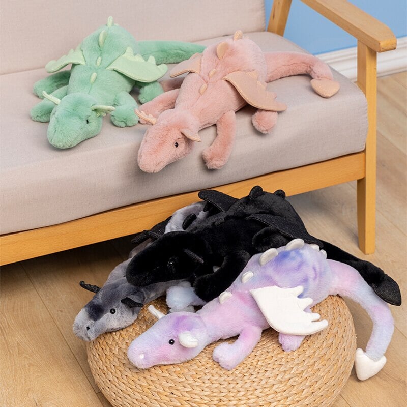 Colorful Dragon Plush Toy Set