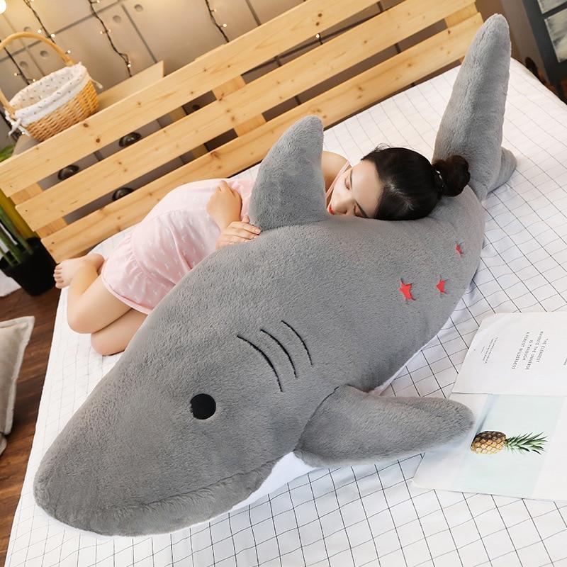 Colorful Cute Shark Stuffed Animal