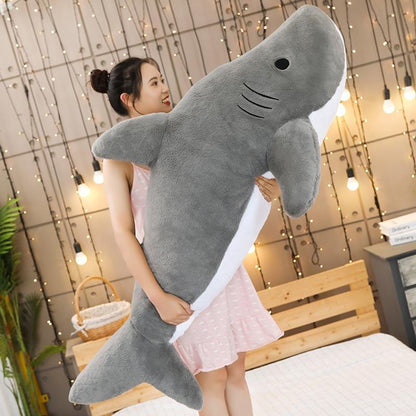 Colorful Cute Shark Stuffed Animal