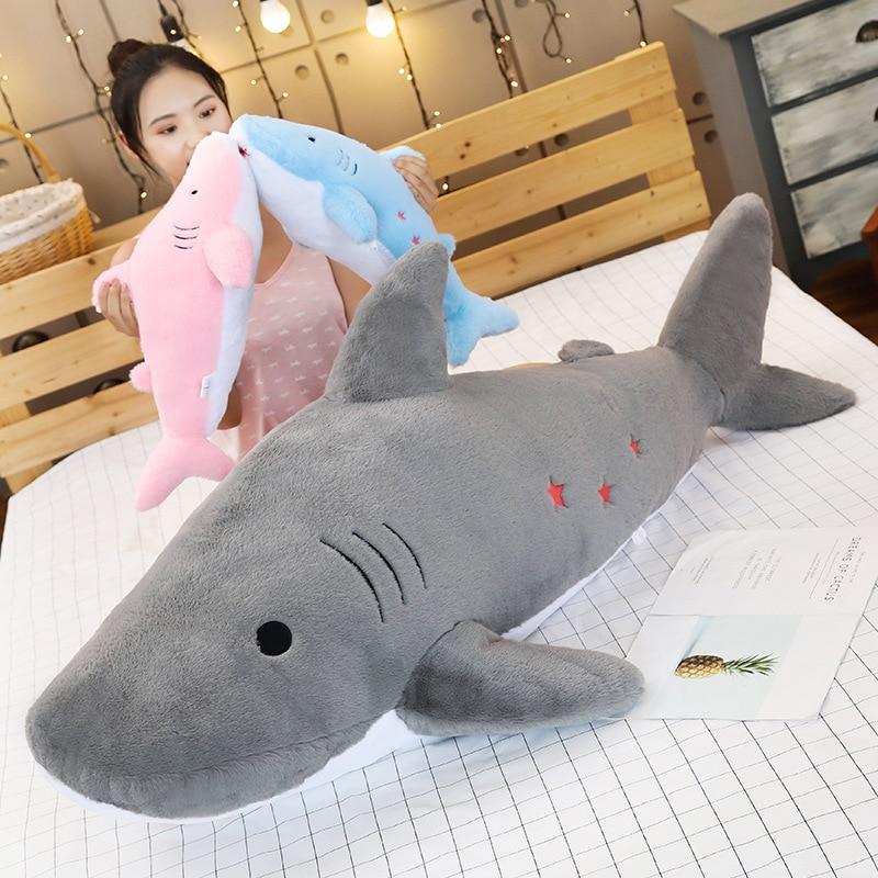 Colorful Cute Shark Stuffed Animal