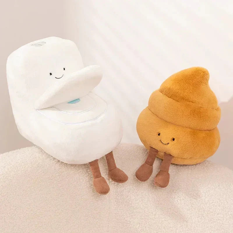 Funny Toilet Plush Friends Set