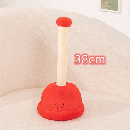 Humorous Plunger Stuffed Animal Gift Set
