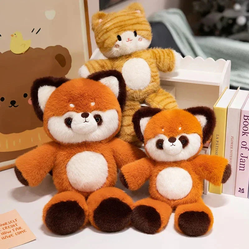 Adorable Kitten & Panda Cuddly Stuffed Animals