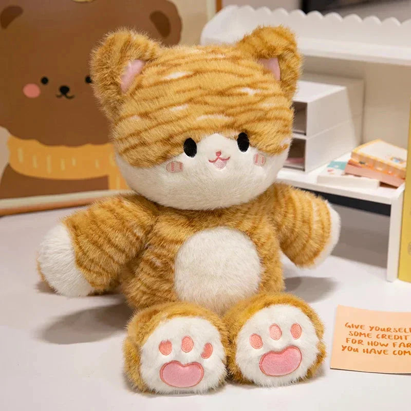 Adorable Kitten & Panda Cuddly Stuffed Animals