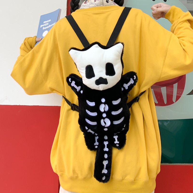 Small Cute Mini Skeleton Backpack - Luxicro