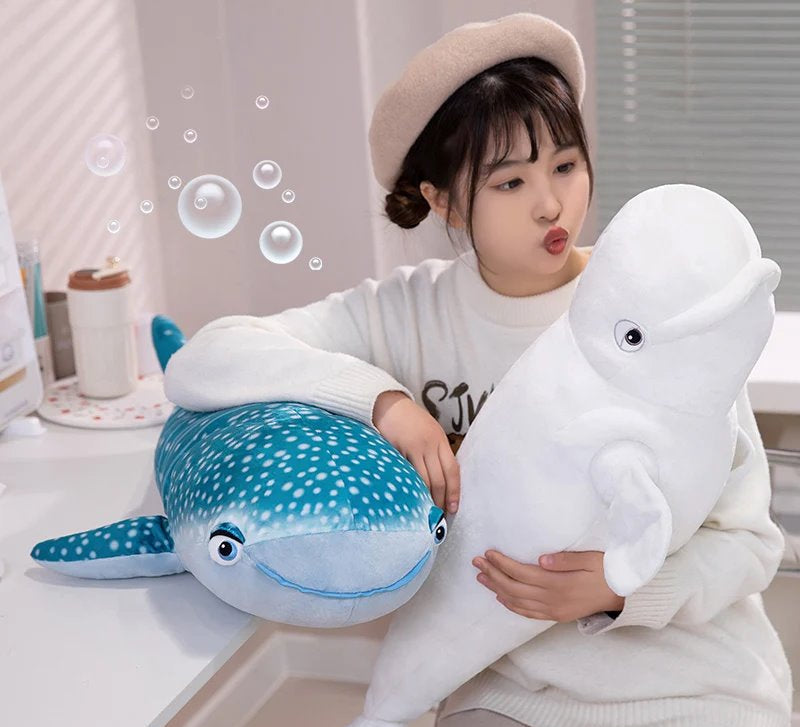 Big Blue Cuddly Whale Soft Toy