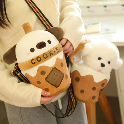 Adorable Bichon Dog Cookie Sling Bag
