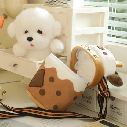Adorable Bichon Dog Cookie Sling Bag