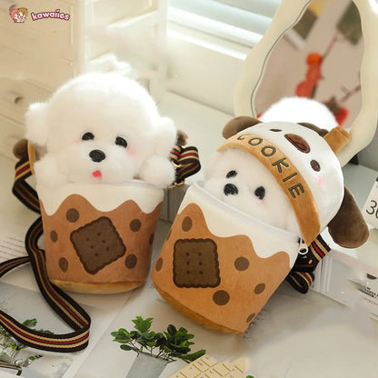 Adorable Bichon Dog Cookie Sling Bag