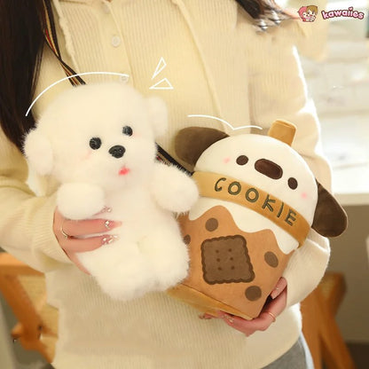 Adorable Bichon Dog Cookie Sling Bag