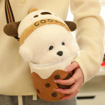 Adorable Bichon Dog Cookie Sling Bag