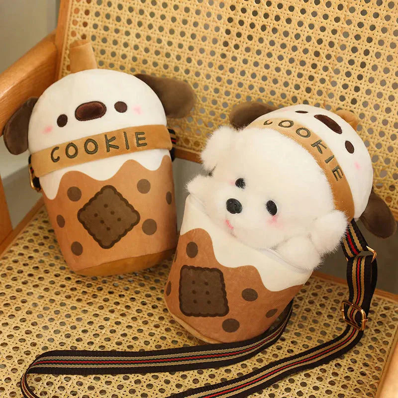 Adorable Bichon Dog Cookie Sling Bag