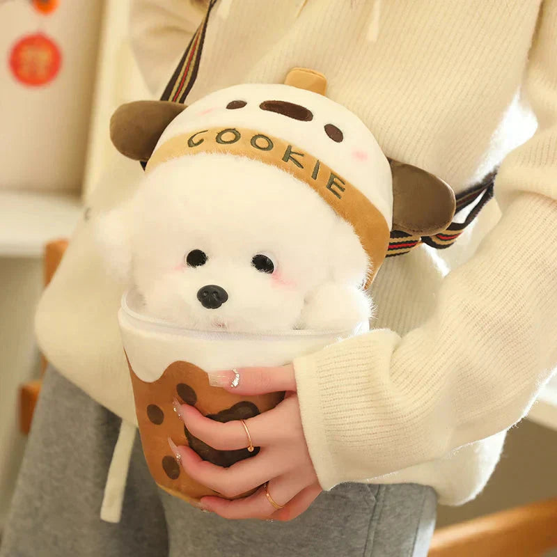Adorable Bichon Dog Cookie Sling Bag