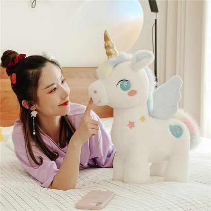 Cute White Unicorn Soft Toy