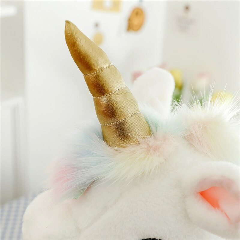 Cute White Unicorn Soft Toy - Luxicro