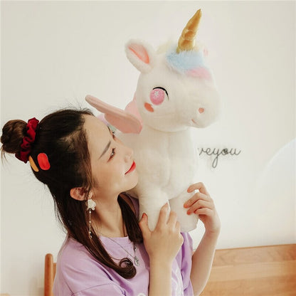 Cute White Unicorn Soft Toy