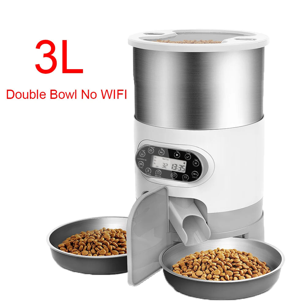 Automatic 2 Port Pet Feeder Station