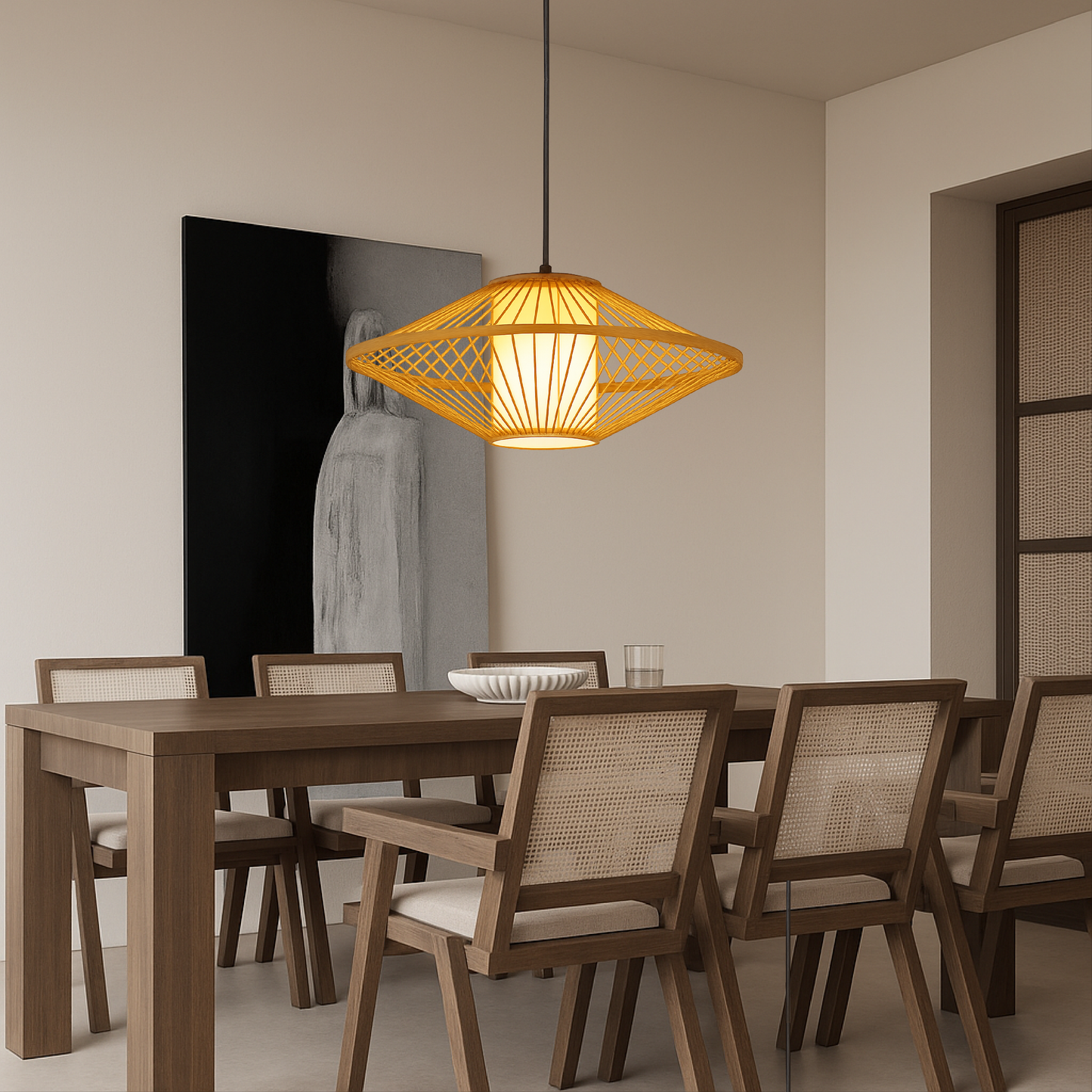 Eco Friendly Bamboo Hanging Lamp