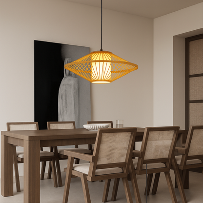 Eco Friendly Bamboo Hanging Lamp