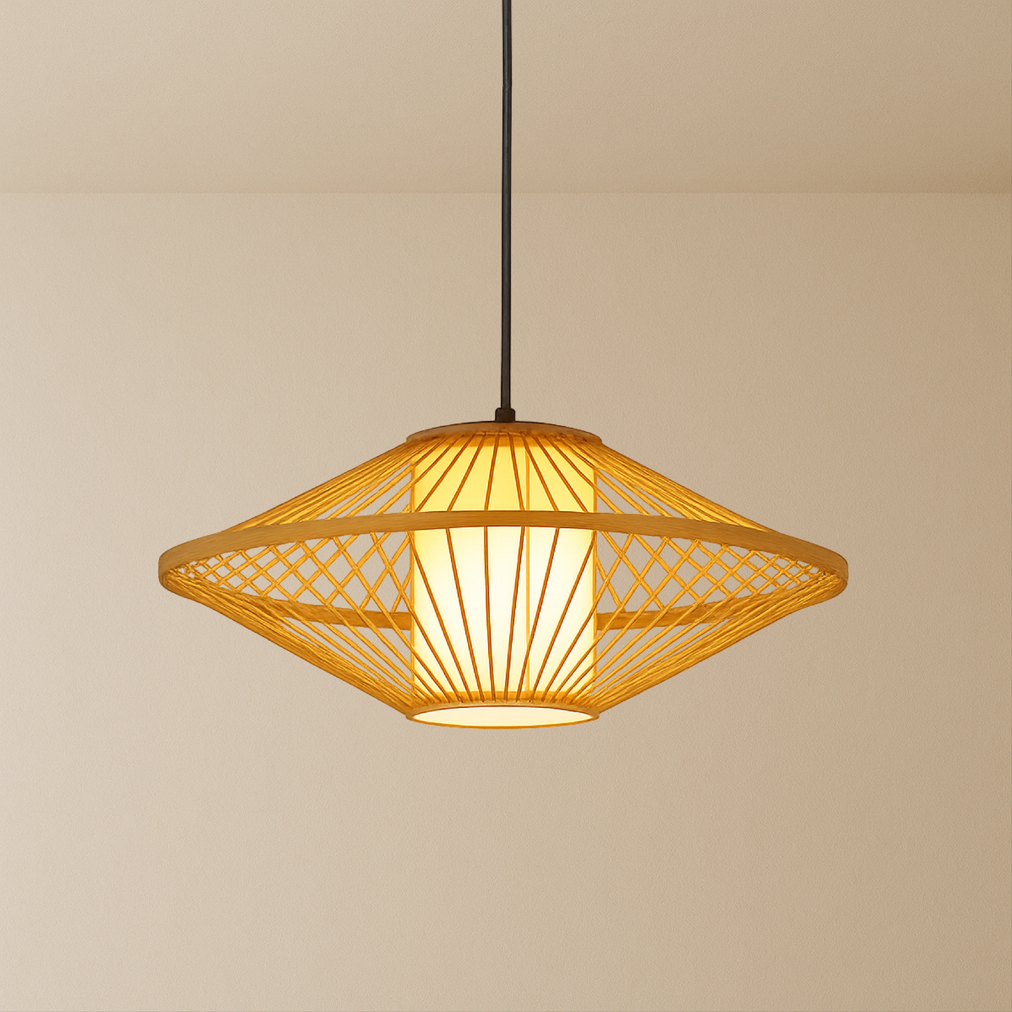 Eco Friendly Bamboo Hanging Lamp