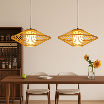 Eco Friendly Bamboo Hanging Lamp