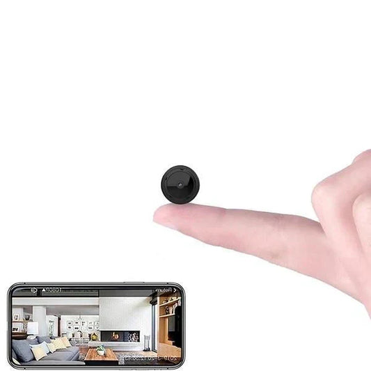 Compact Wireless Home Camera with Night Vision Motion Sensor - Luxicro
