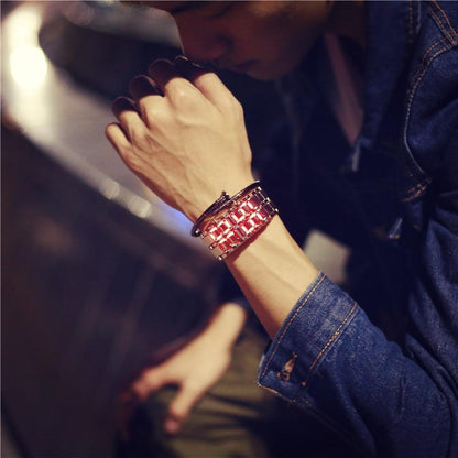 Trendy LED Digital Wristwatch for Men Women