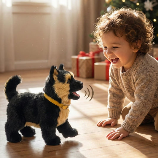 Cute Electronic Dog Toy - Interactive Barking Pet Friend - Luxicro