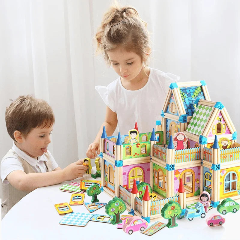 Classic Wooden Building Block Set - Luxicro