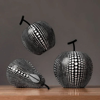Cute Polka Dot Apple Figurine Decoration