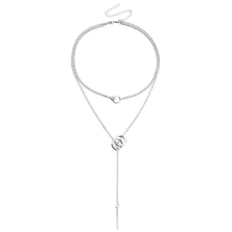 Delicate Double Layer Chain Necklace