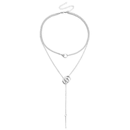 Delicate Double Layer Chain Necklace
