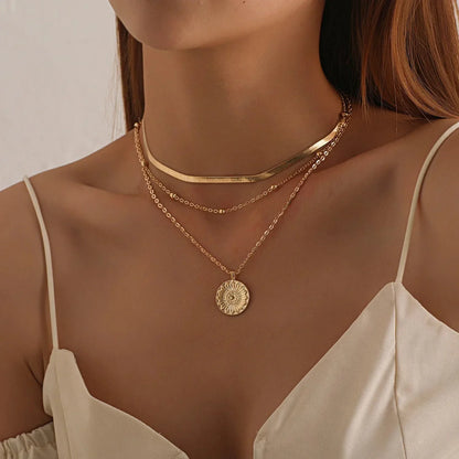 Dainty Floral Pendant Necklace Gift Set