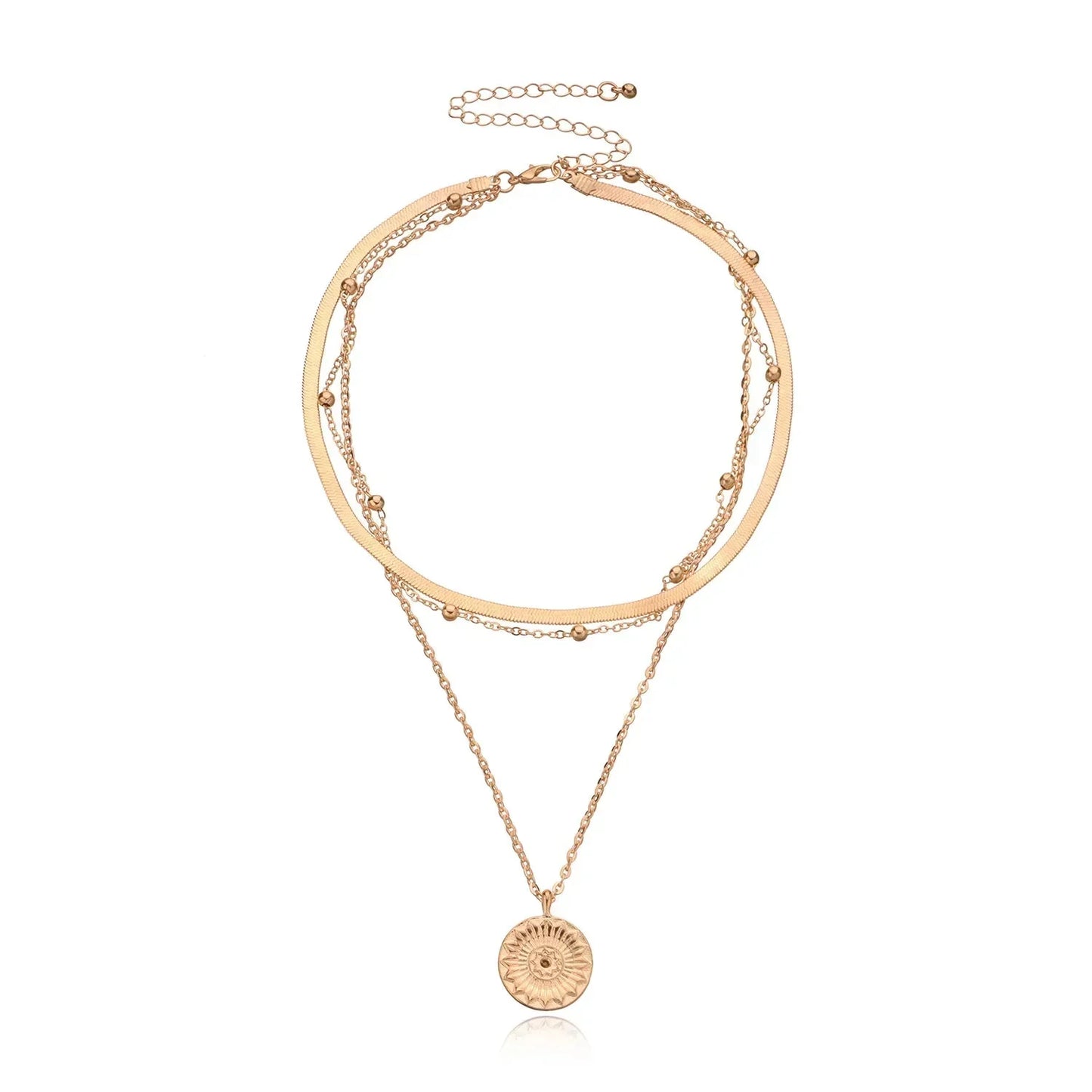 Dainty Floral Pendant Necklace Gift Set - Luxicro
