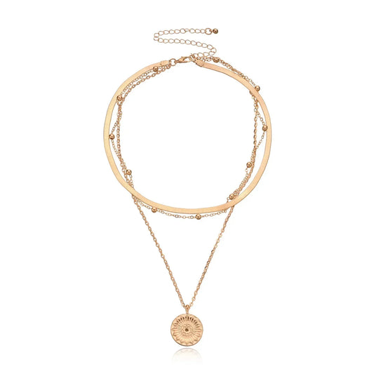Dainty Floral Pendant Necklace Gift Set - Luxicro