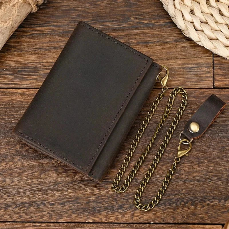 Classic Bifold Wallet with Metal Strap - Luxicro