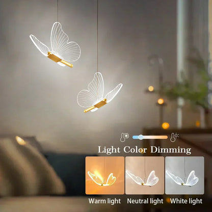 Beautiful LED Dragonfly Pendant Lamp