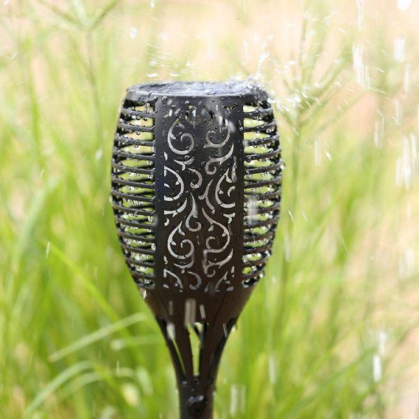 Outdoor Solar Powered Flickering Torch Light
