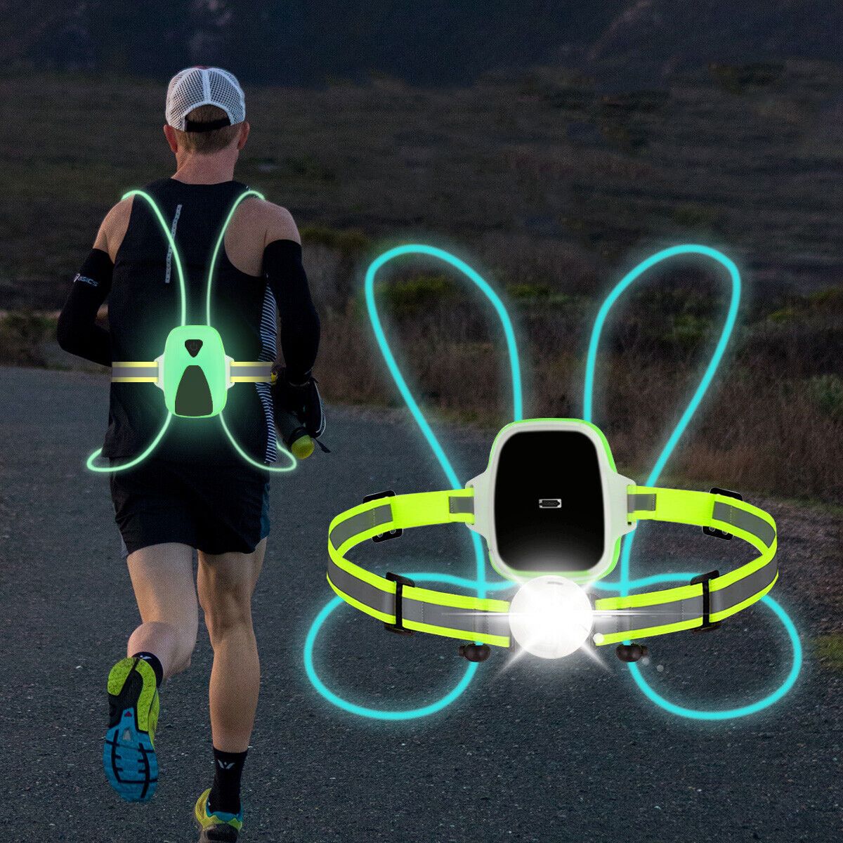 Bright Reflective Running Vest - Luxicro