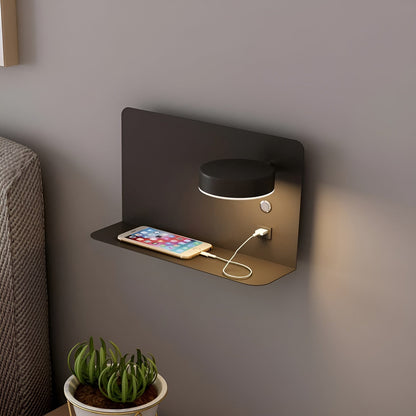 Bright LED Wall Lamp with USB Port and Dimmer
