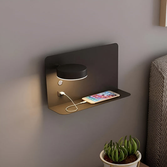 Bright LED Wall Lamp with USB Port and Dimmer - Luxicro